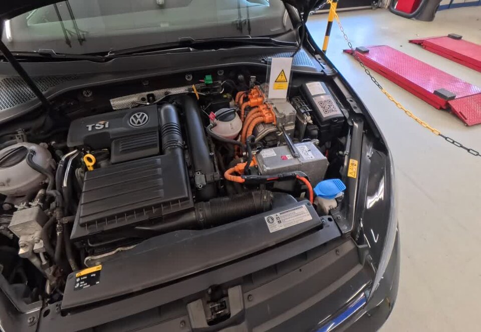 Compartiment moteur du VW Golf GTE
